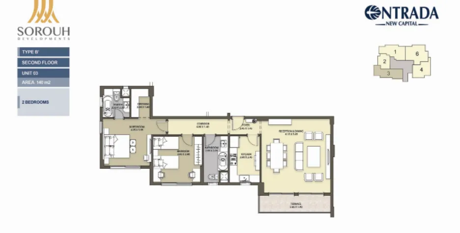 Apartment - Strategic Location of Entrada Compound New Administrative Capital