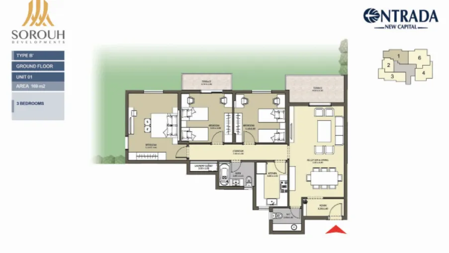 Apartment - Strategic Location of Entrada Compound New Administrative Capital