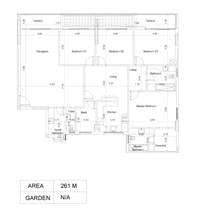 Floor Plan - An investment at the cheapest price per square meter in Scenario Compound