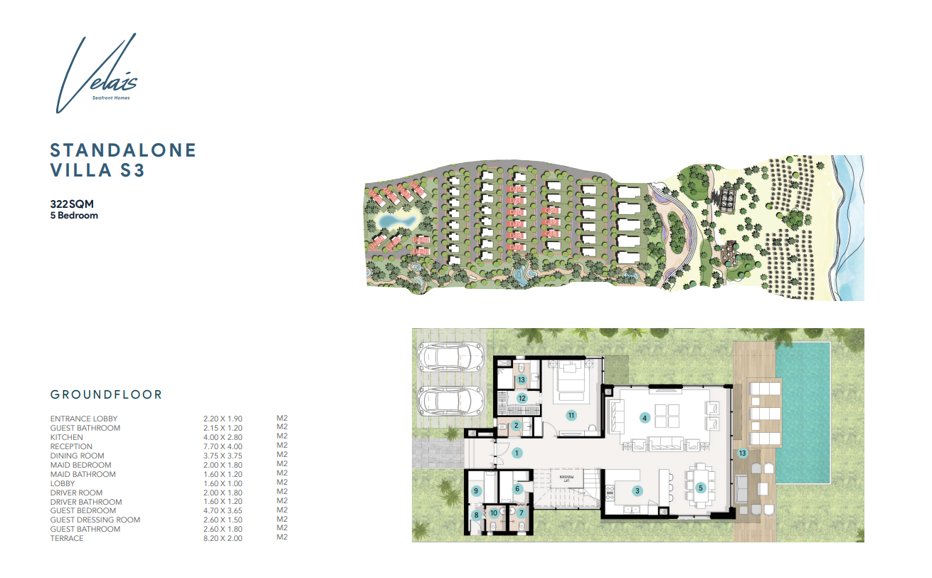 Floor Plan - قرية أزها الساحل الشمالي مدار للتطوير العقاري - Azha North Coast Village