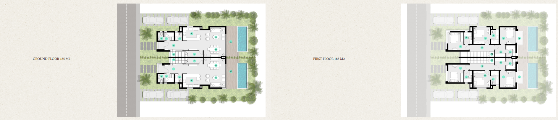 Floor Plan - قرية أزها الساحل الشمالي مدار للتطوير العقاري - Azha North Coast Village