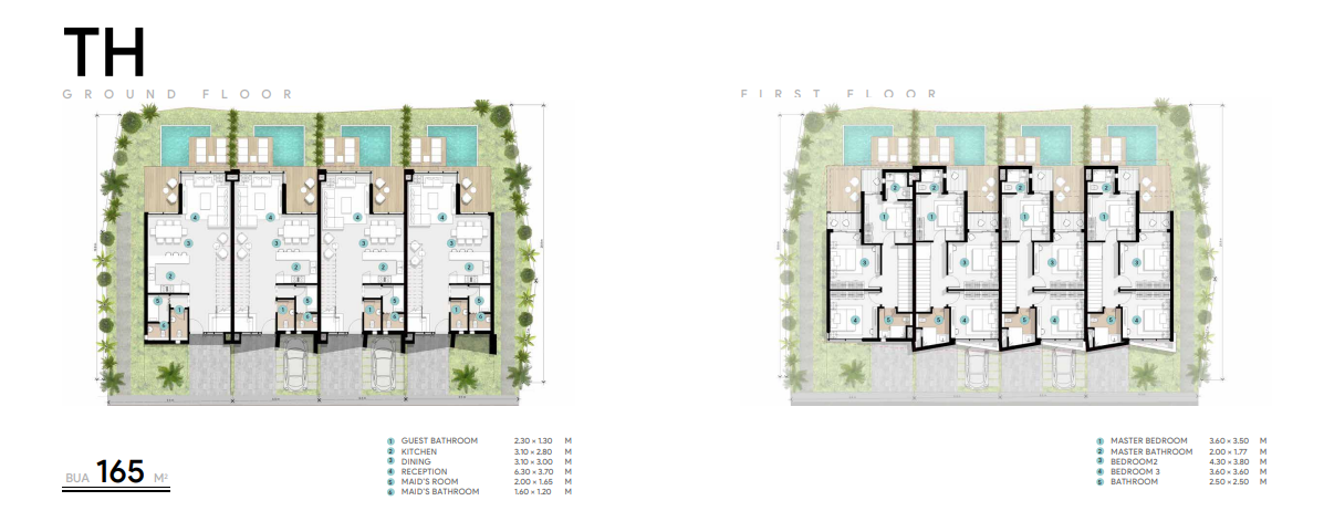 Floor Plan - قرية أزها الساحل الشمالي مدار للتطوير العقاري - Azha North Coast Village