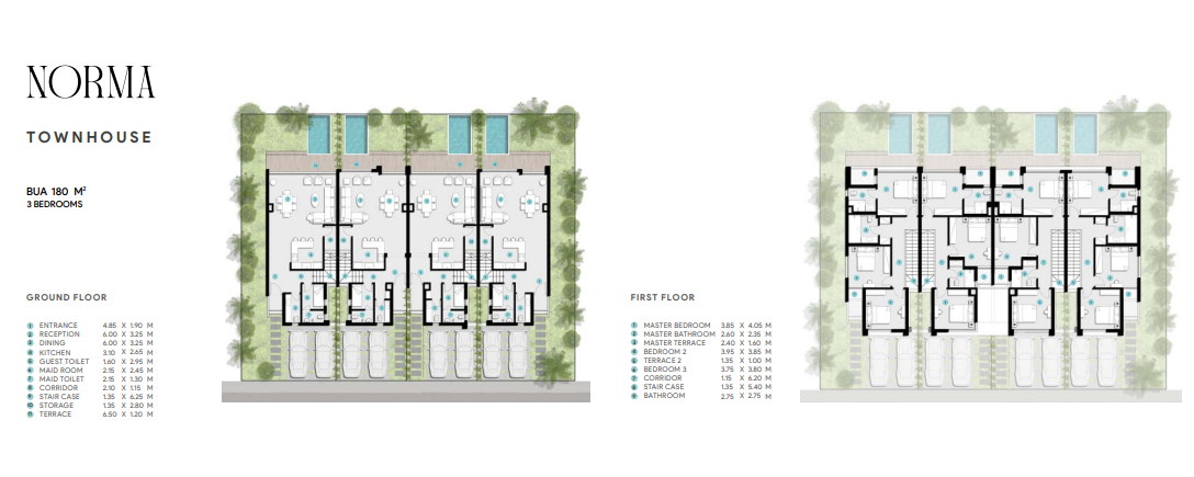 Floor Plan - قرية أزها الساحل الشمالي مدار للتطوير العقاري - Azha North Coast Village