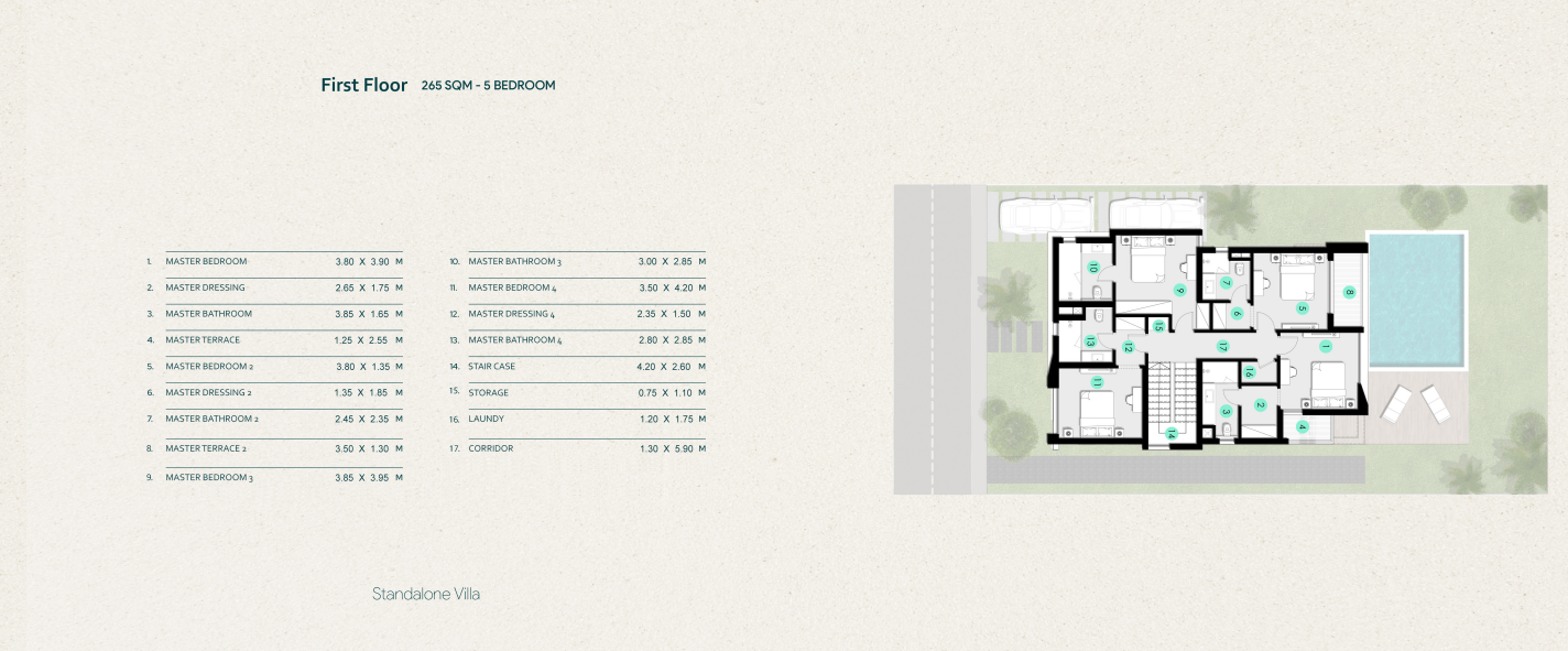 Floor Plan - قرية أزها الساحل الشمالي مدار للتطوير العقاري - Azha North Coast Village
