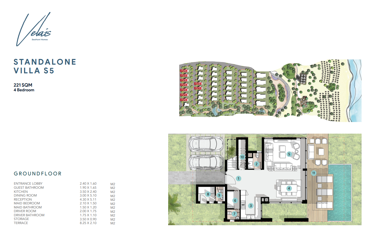 Floor Plan - قرية أزها الساحل الشمالي مدار للتطوير العقاري - Azha North Coast Village