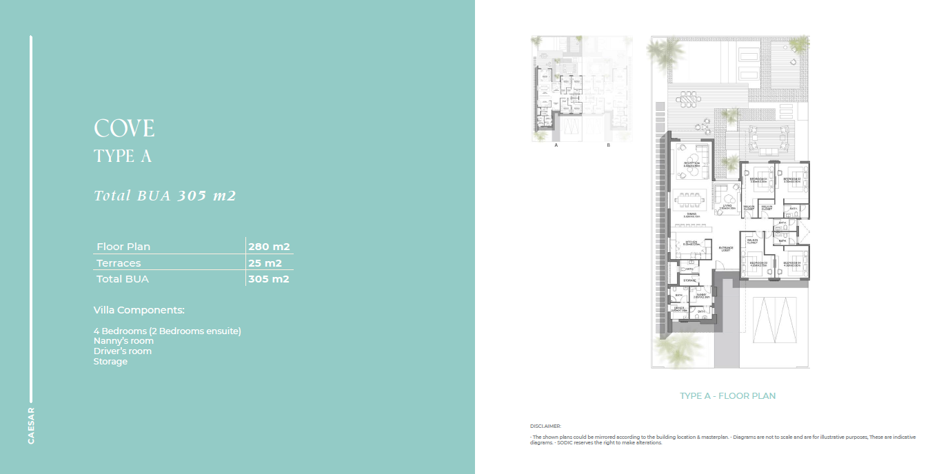 Floor Plan - سيزر ايلاند الساحل الشمالي سوديك للتطوير العقاري - Caesar Island North Coast