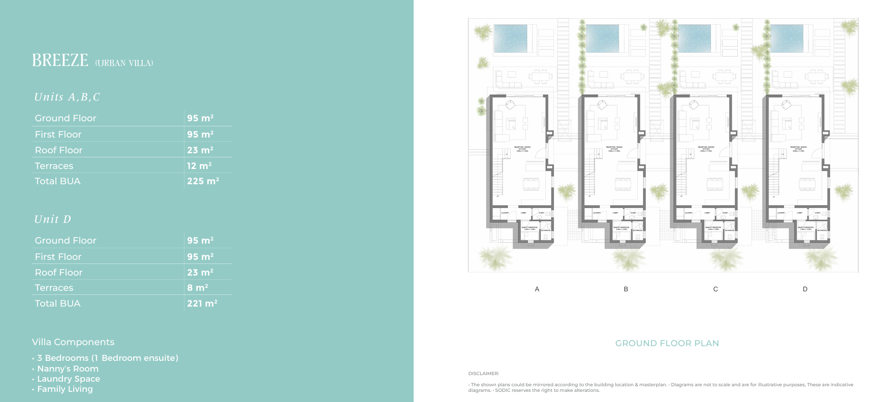 Floor Plan - سيزر ايلاند الساحل الشمالي سوديك للتطوير العقاري - Caesar Island North Coast