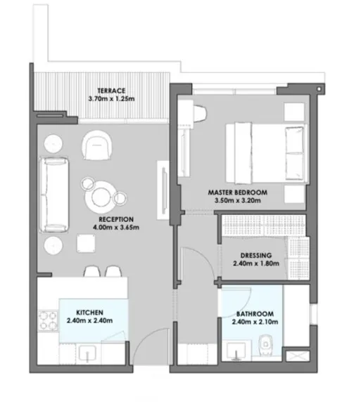 Apartment - قرية كيو نورث الساحل الشمالي - Q North Coast Village