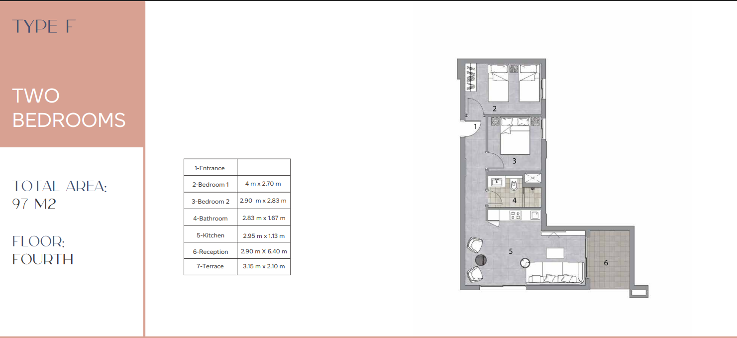 Floor Plan - قرية الورا الساحل الشمالي سيراك للتطوير العقاري - Alura North Coast Village