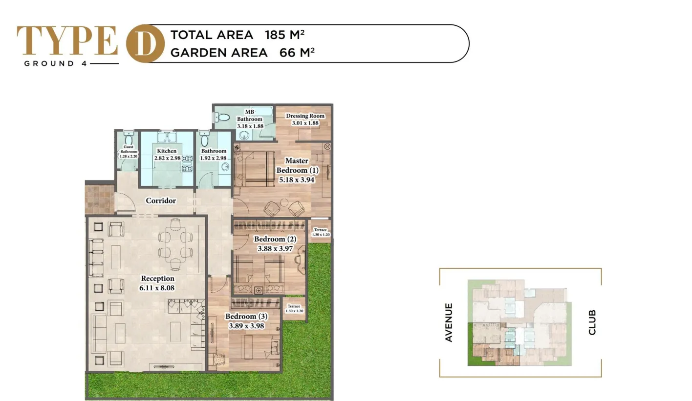 Apartment - Rock eden 6 October Compound Al Batal Development
