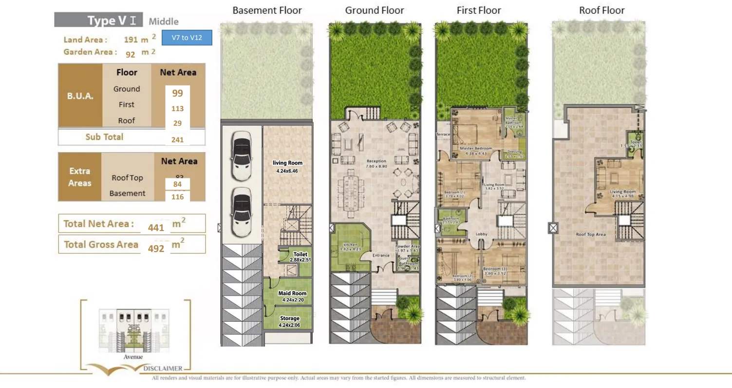 Townhouse - Rock eden 6 October Compound Al Batal Development