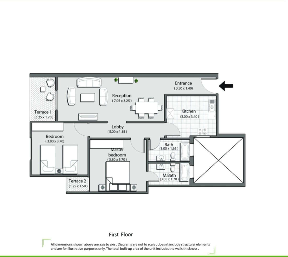 Floor Plan - قم بحجز وحدتك الآن وعش حياة مليئة بالتفاصيل في أحد أفضل المشاريع السكنية بأحدث اسعار شقق لاميرادا المستقبل سيتي