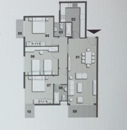 Floor Plan - Invest in apartments for sale in IL Bosco City and ensure the success of your project