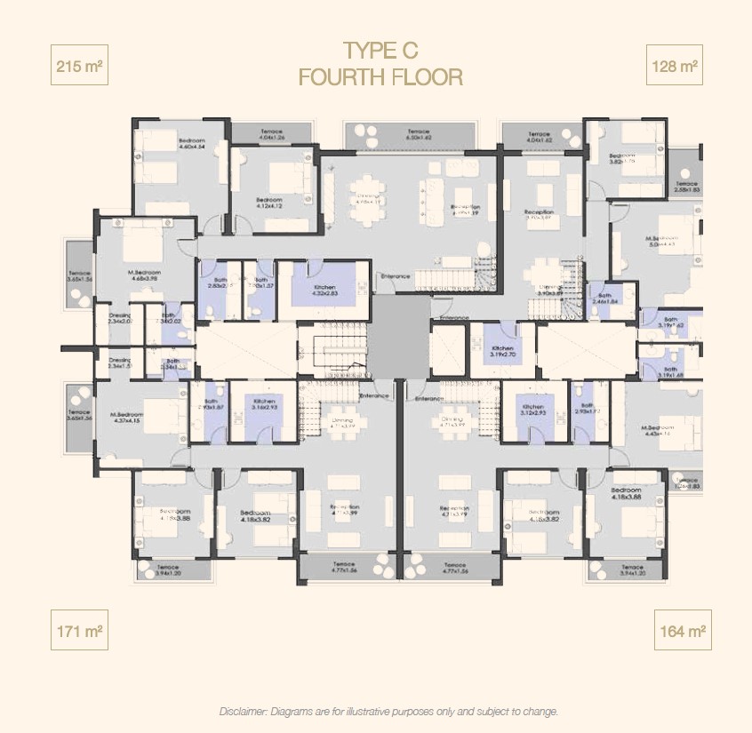 Floor Plan - Apartment Prices at El Patio Oro New Cairo - Offers and Details