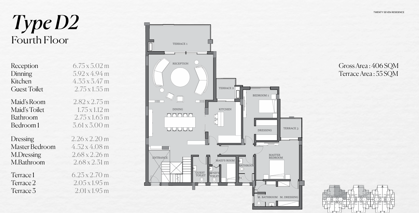 Floor Plan - Hurry up and book your unit in Azad Apartments and enjoy exclusive benefits that await you
