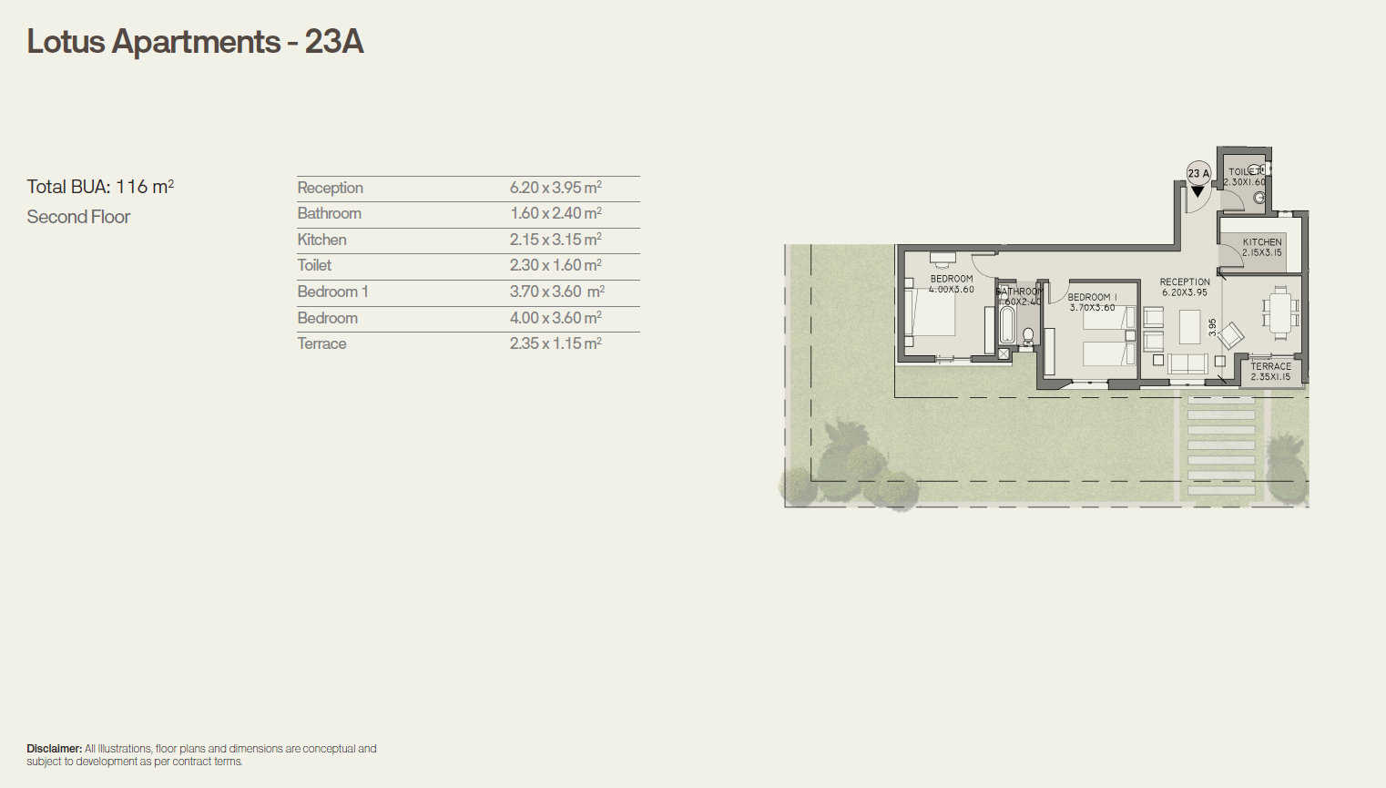 Floor Plan - Book apartments for sale in the Taj City compound today and take advantage of a wide range of features