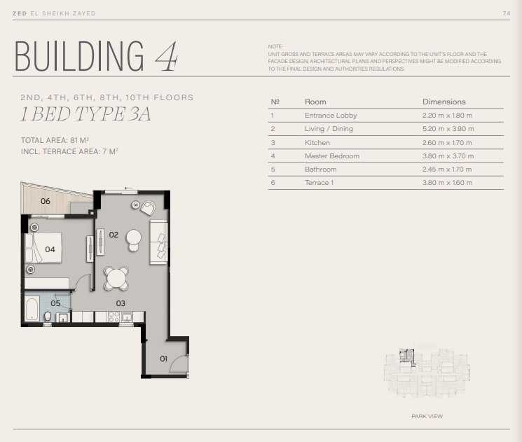 Floor Plan - Take the opportunity now and put your money in a safe investment at the best prices for apartments in Zed Sheikh Zayed