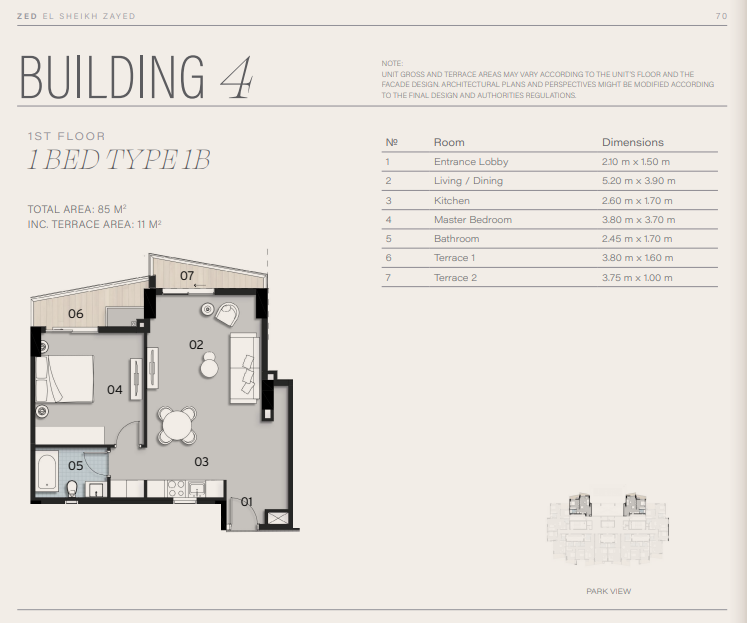Floor Plan - Take the opportunity now and put your money in a safe investment at the best prices for apartments in Zed Sheikh Zayed