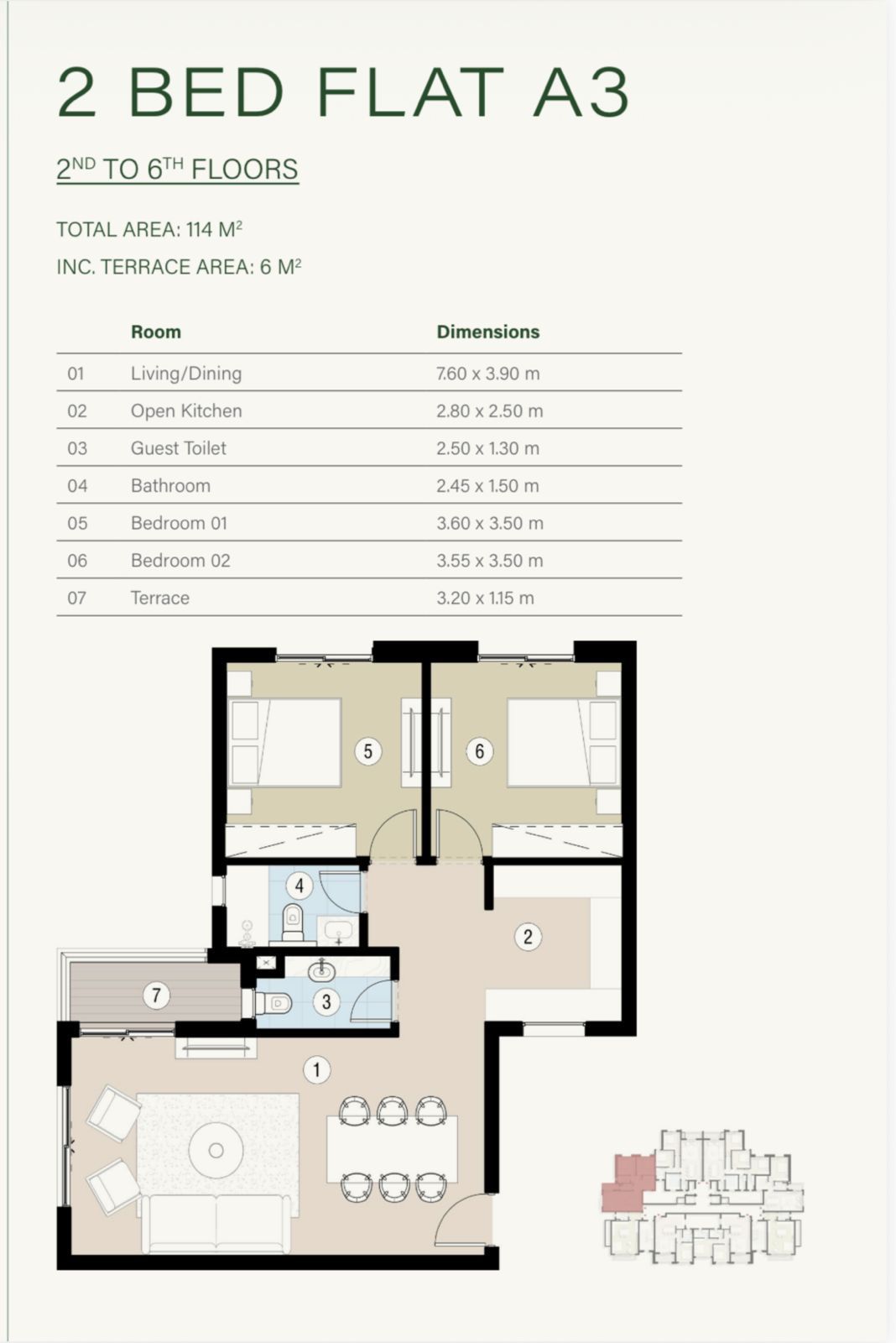 Floor Plan - Take the opportunity now and put your money in a safe investment at the best prices for apartments in Zed Sheikh Zayed