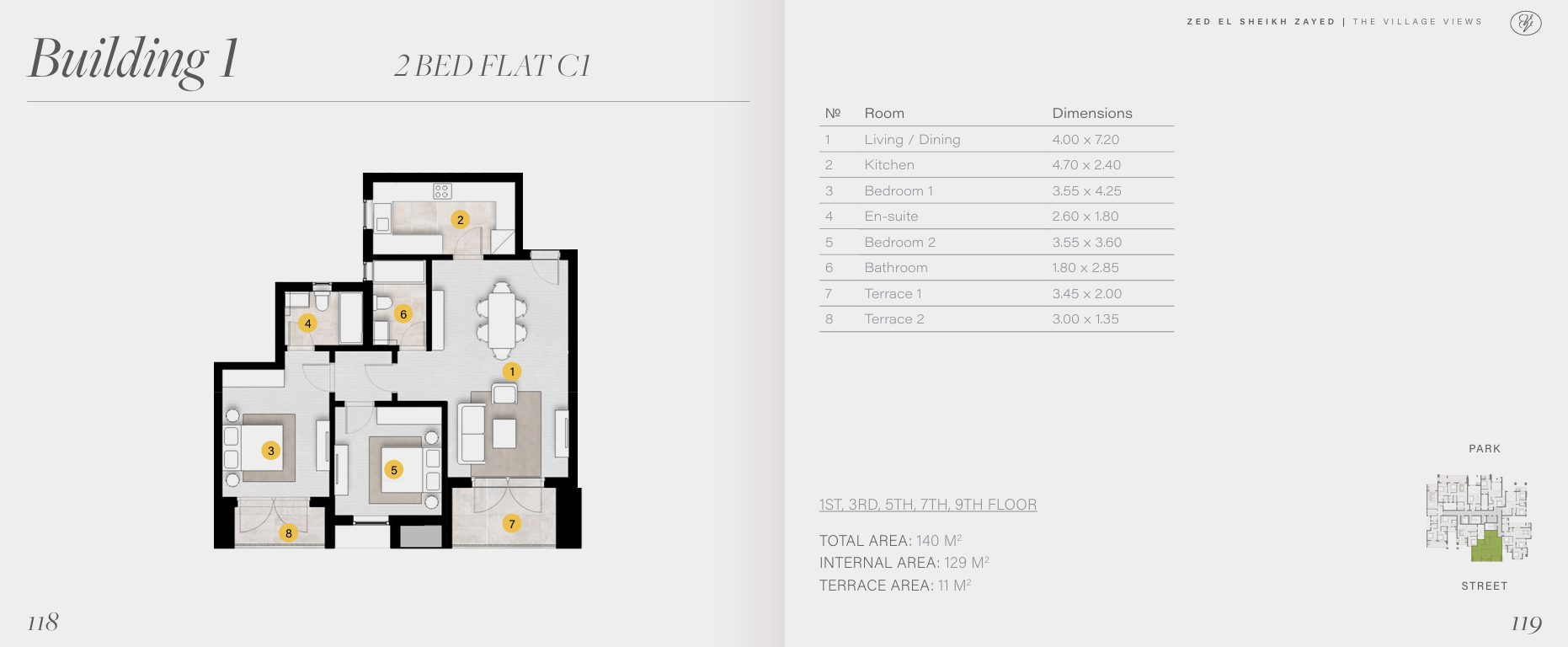 Floor Plan - Take the opportunity now and put your money in a safe investment at the best prices for apartments in Zed Sheikh Zayed