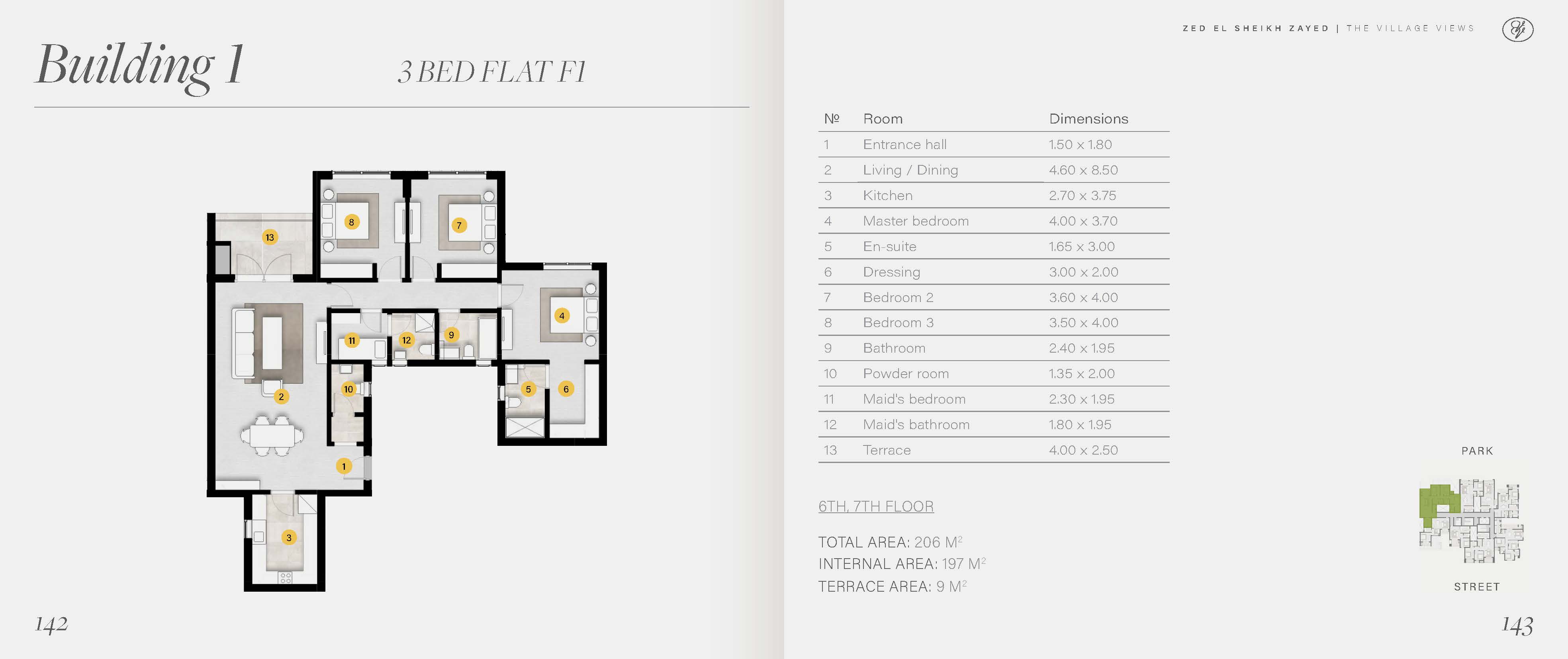 Floor Plan - Take the opportunity now and put your money in a safe investment at the best prices for apartments in Zed Sheikh Zayed