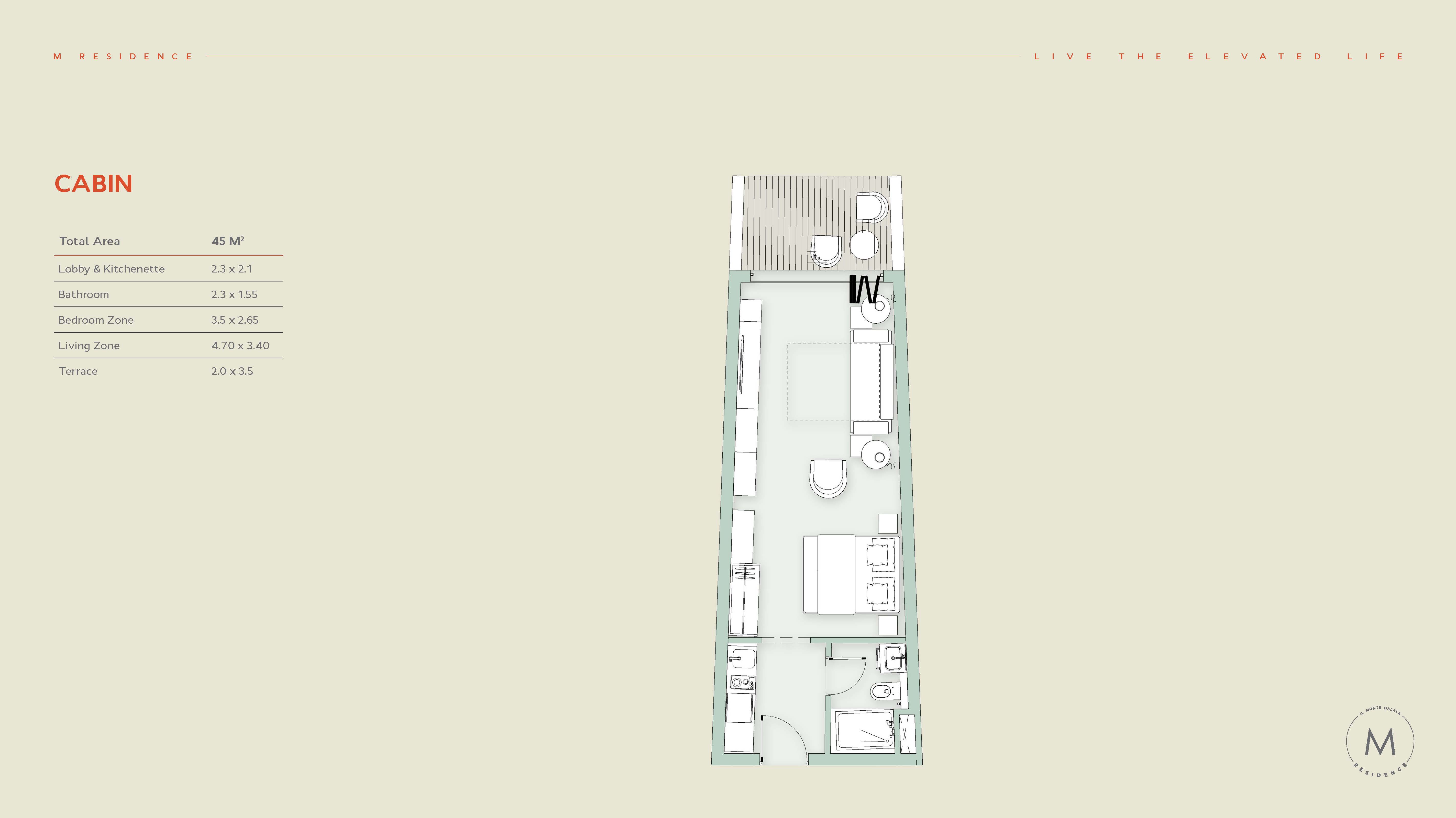Floor Plan - استثمر في شقق للبيع في المونت جلالة، وتأكد من تحقيق الاستثمار المثمر