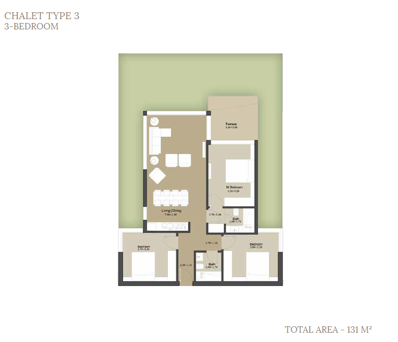 Floor Plan - استثمر في شقق للبيع في المونت جلالة، وتأكد من تحقيق الاستثمار المثمر