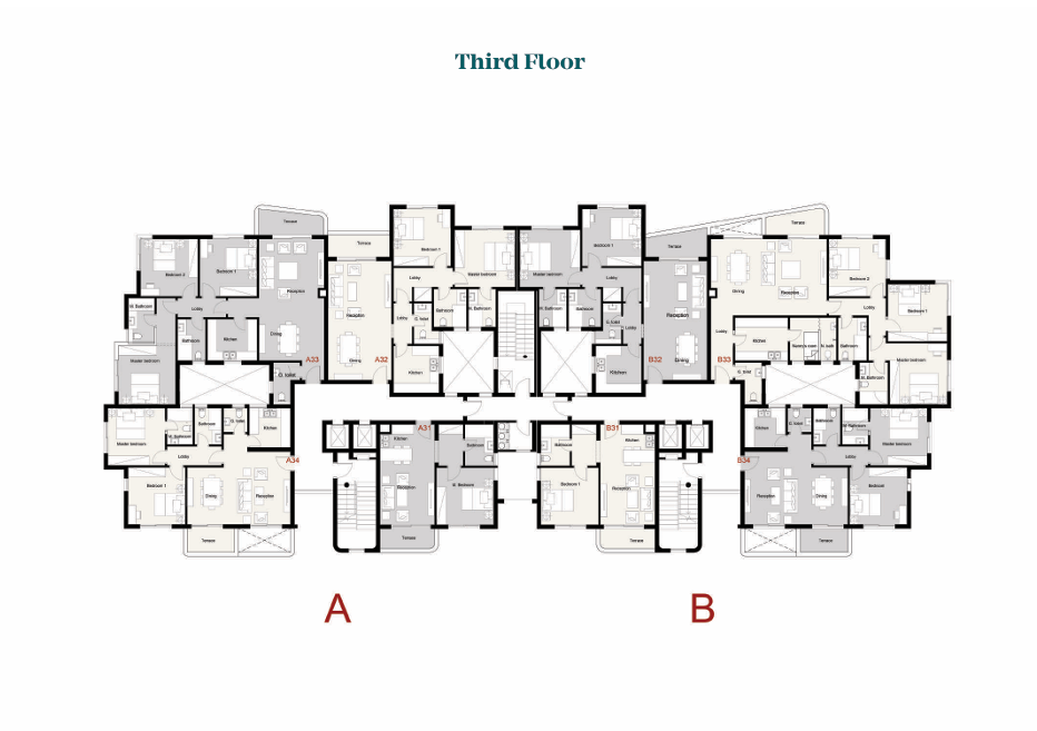Floor Plan - Take advantage of the opportunity to invest in apartments for sale in Palm Hills New Cairo and get amazing financial returns