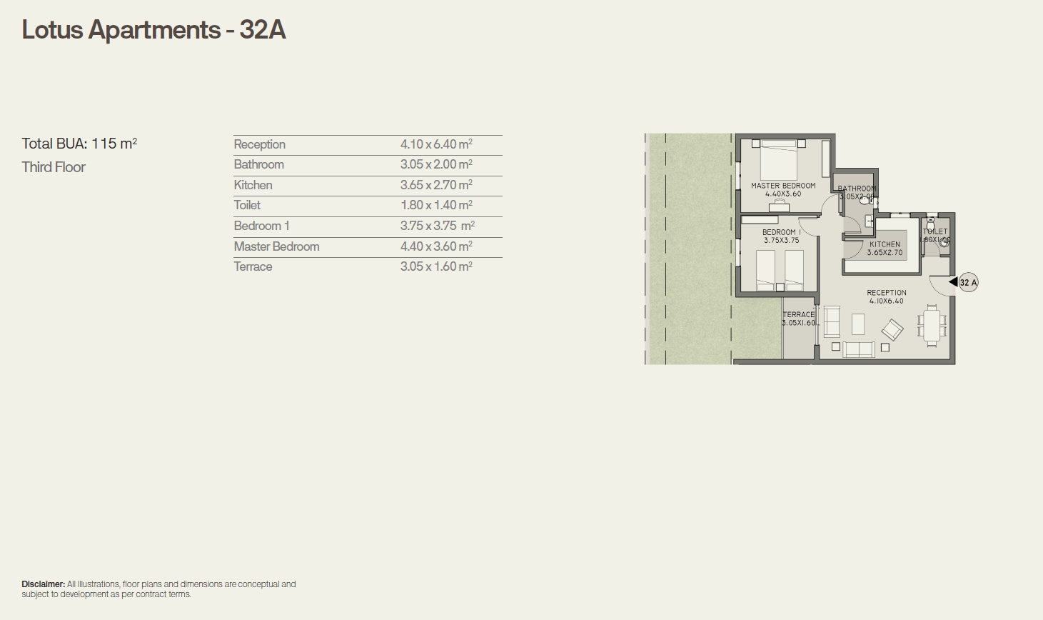 Floor Plan - Start your investment journey now and reserve your unit to benefit from the prices of apartments in Taj City Compound, Fifth Settlement
