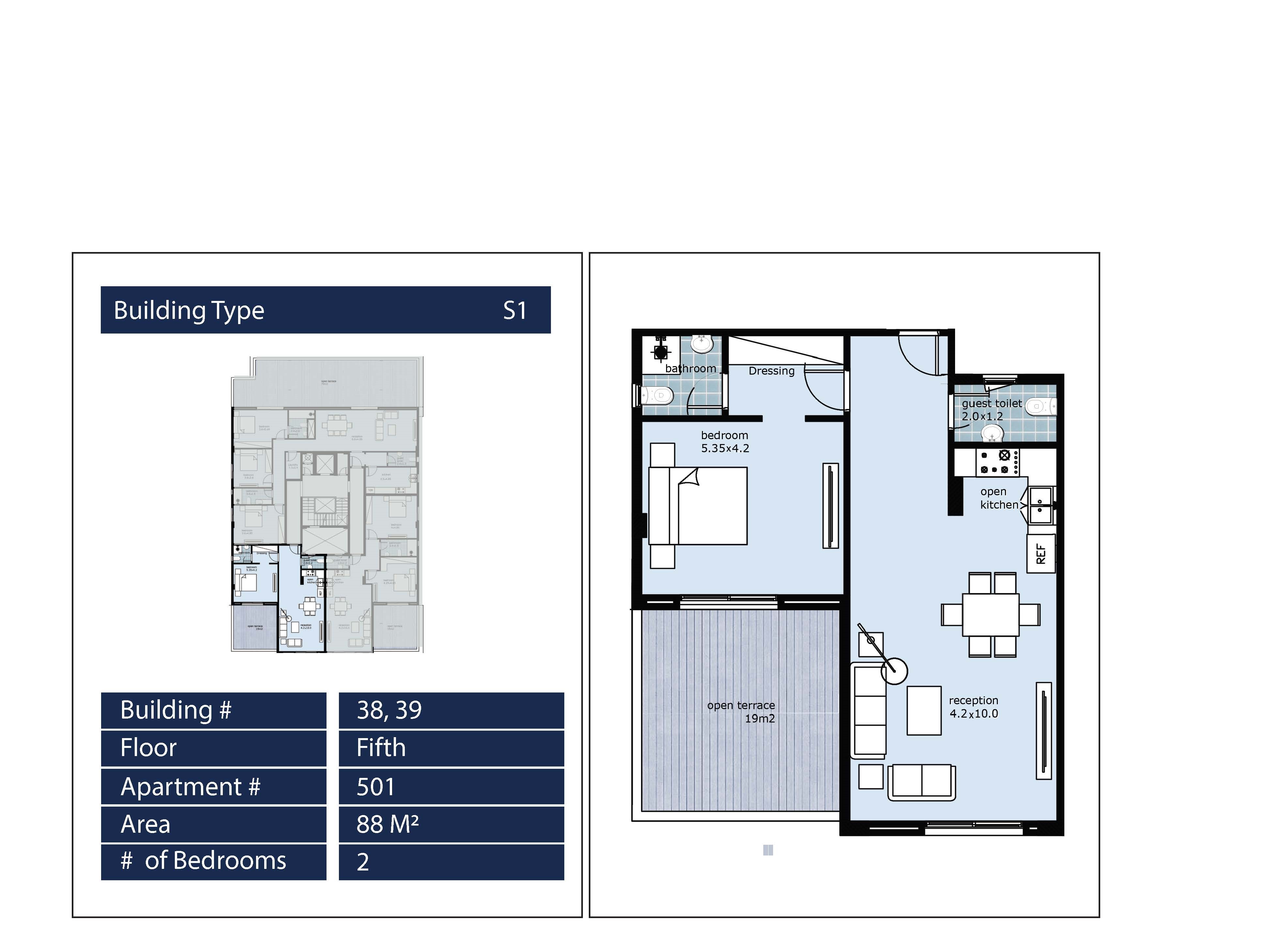 Floor Plan - Learn about the distinguished location of Fifth Square Compound and benefit from the offers and services