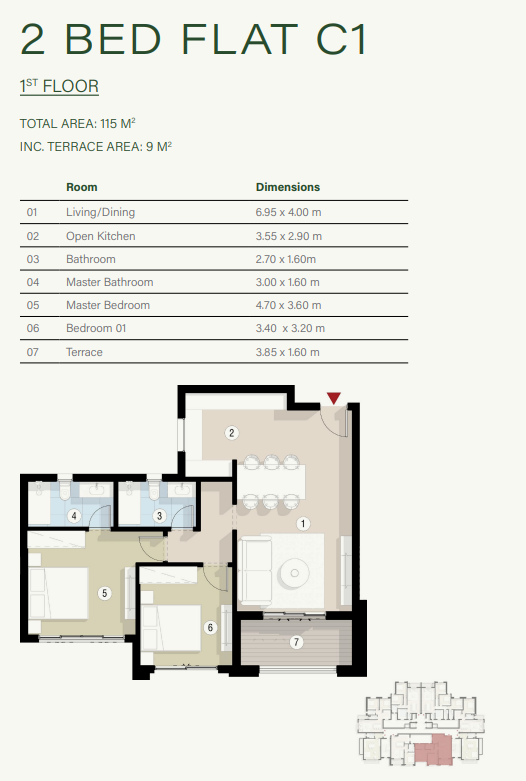 Floor Plan - Don't hesitate and invest at the lowest price per meter in Zed East New Cairo