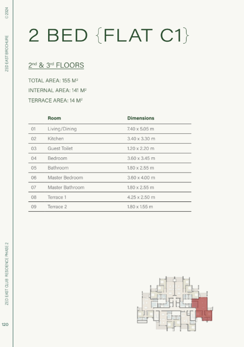 Floor Plan - الدليل الكامل لفلل زيد ايست التجمع الخامس