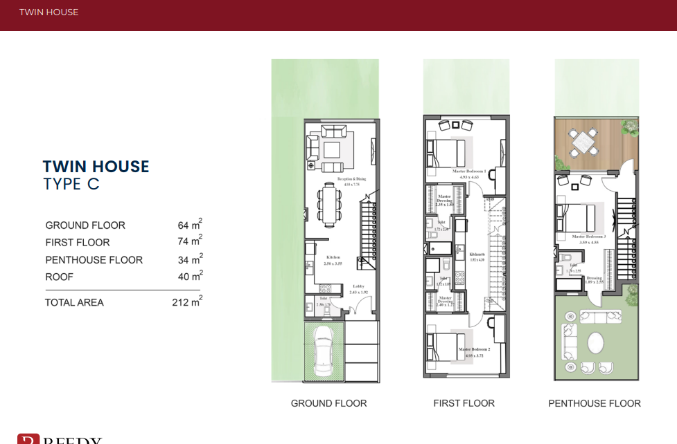 Floor Plan - Dijar New Cairo Compound Reedy Group