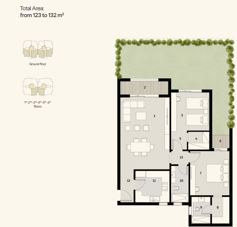 Plan 11 - Ivoire New Zayed Compound PRE Development