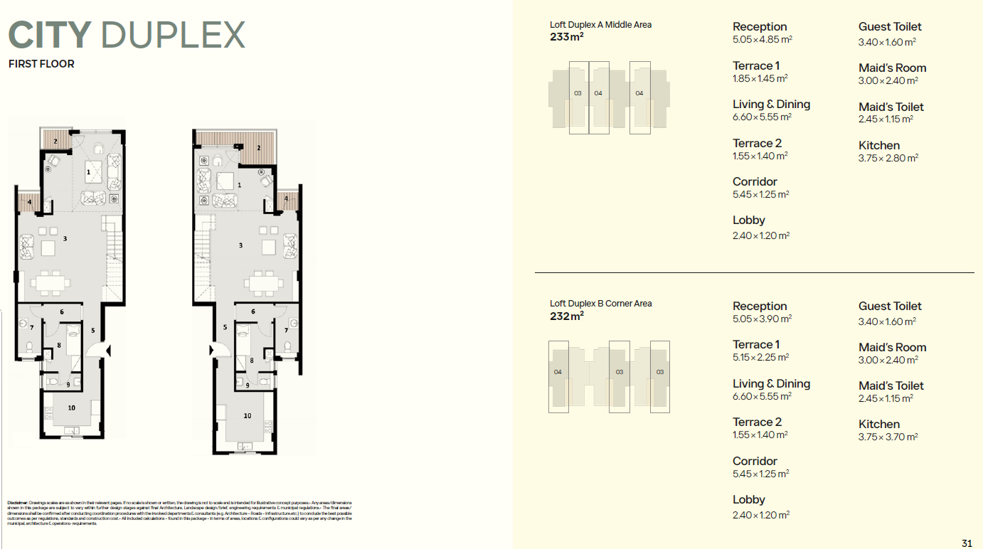 Floor Plan - كمبوند ايفوري الشيخ زايد PRE للتطوير العقاري - Ivoire New Zayed Compound