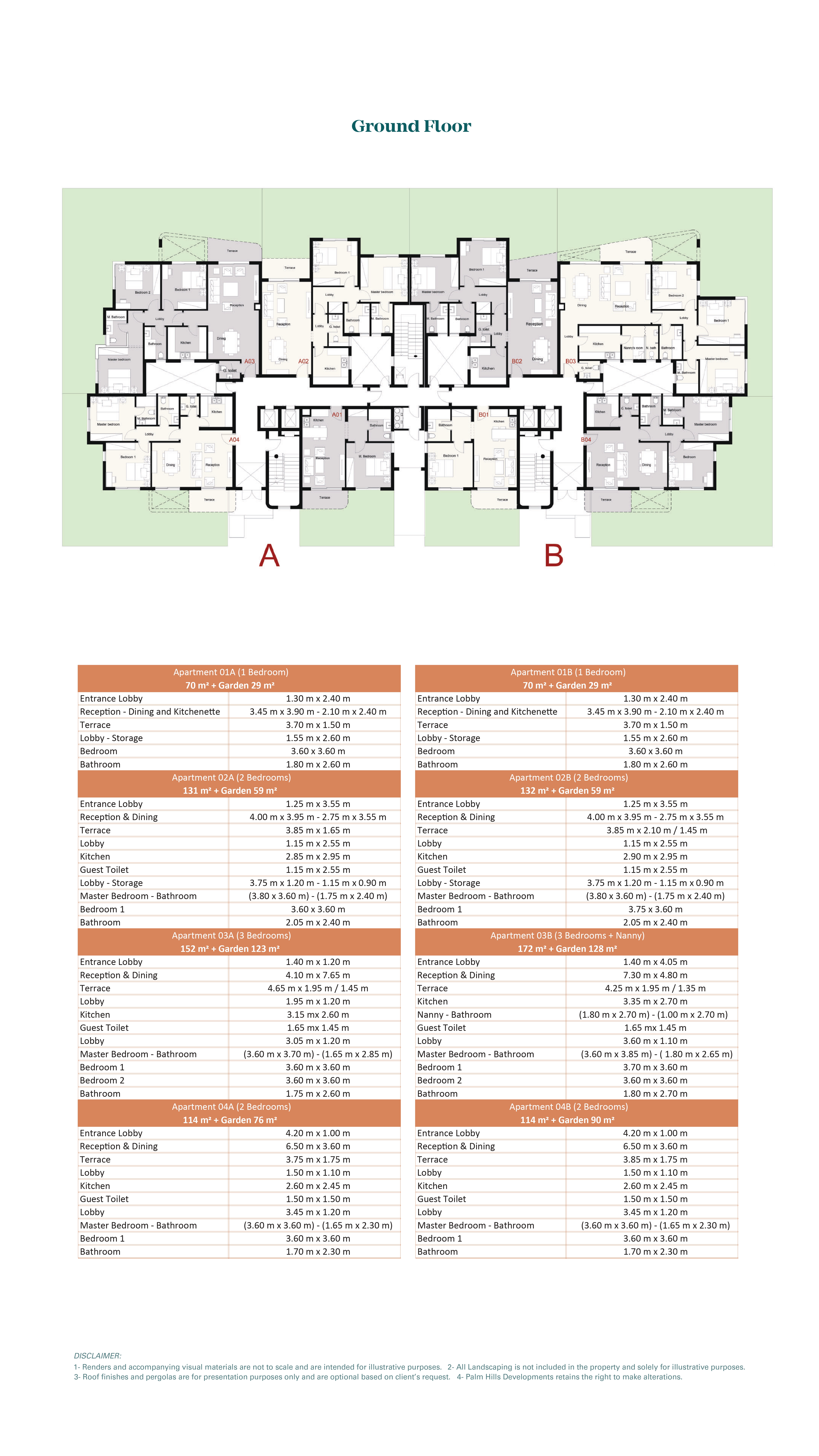 Floor Plan - Enjoy the charming ambience in Palm Hills New Cairo apartments