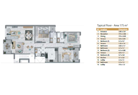 Floor Plan - Be quick to book your unit now with the best Stone Residence compound prices and enjoy the infinite advantages
