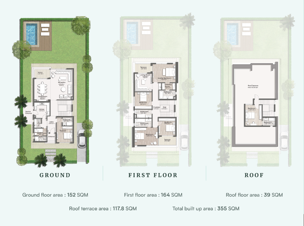 Floor Plan - الوقت مناسب للاستثمار في تاون هاوس هايد بارك الرائع
