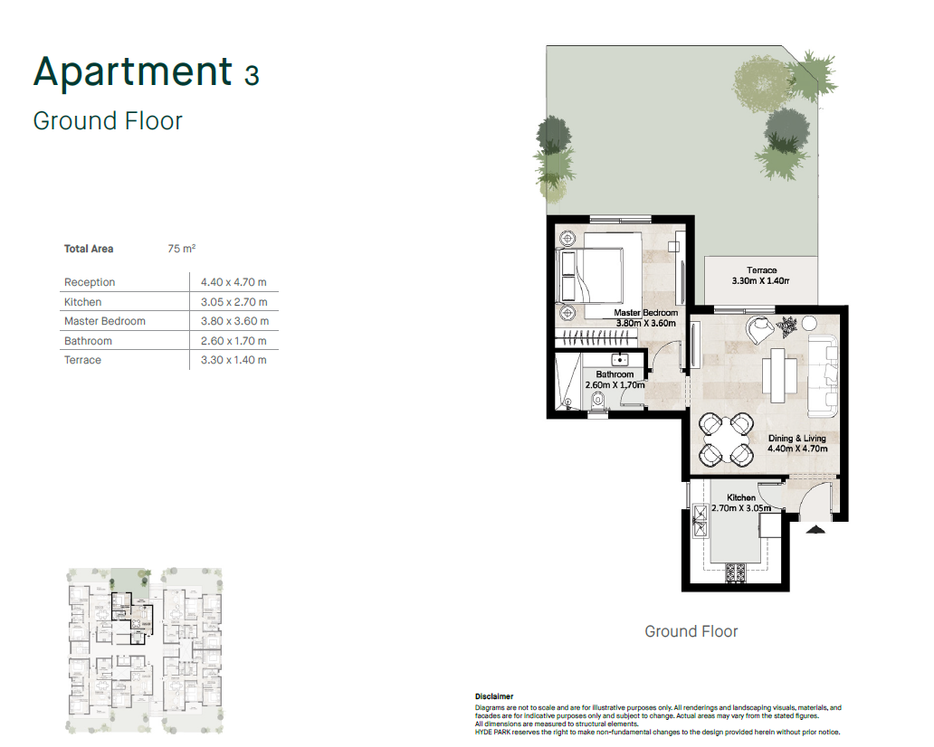 Floor Plan - الوقت مناسب للاستثمار في تاون هاوس هايد بارك الرائع