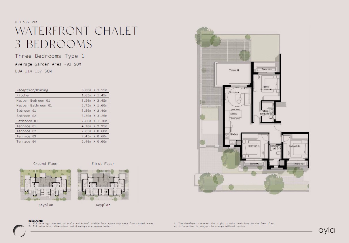 Floor Plan - Ayla Lagoons Jefaira North Coast Village Inertia Developments