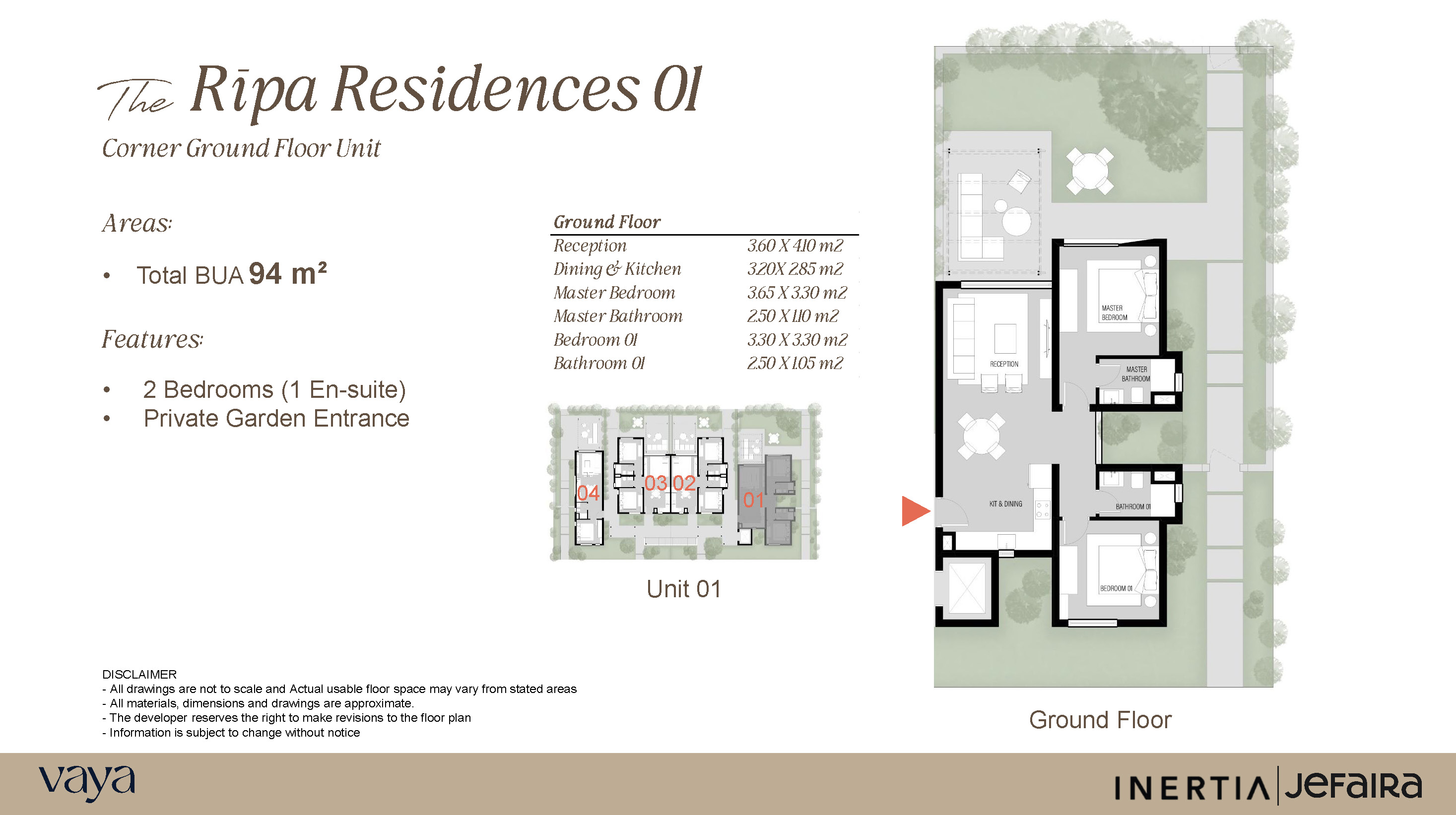 Floor Plan - Ayla Lagoons Jefaira North Coast Village Inertia Developments