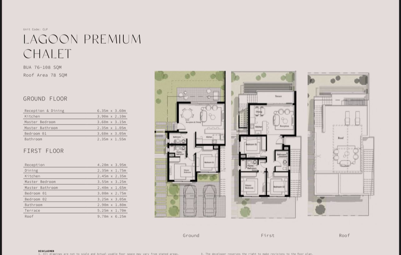 Floor Plan - Ayla Lagoons Jefaira North Coast Village Inertia Developments