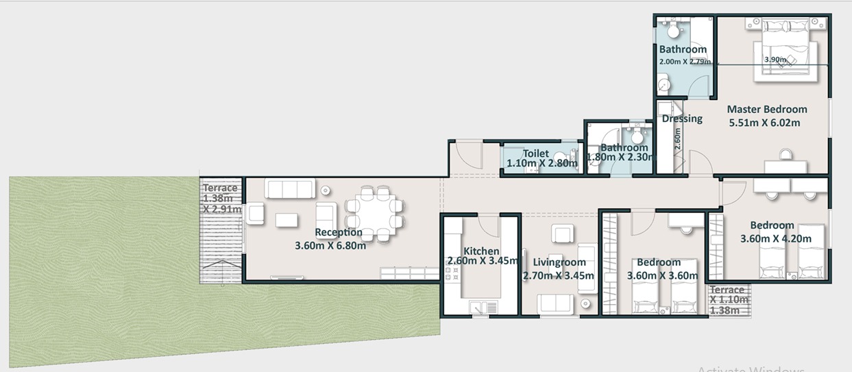 Floor Plan - Cattleya New Cairo Compound Arabco Real Estate