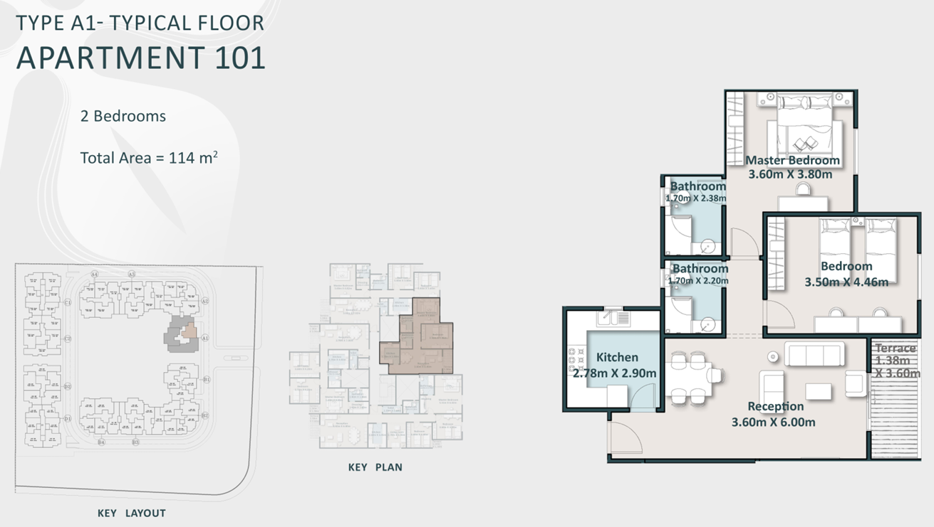 Floor Plan - Cattleya New Cairo Compound Arabco Real Estate