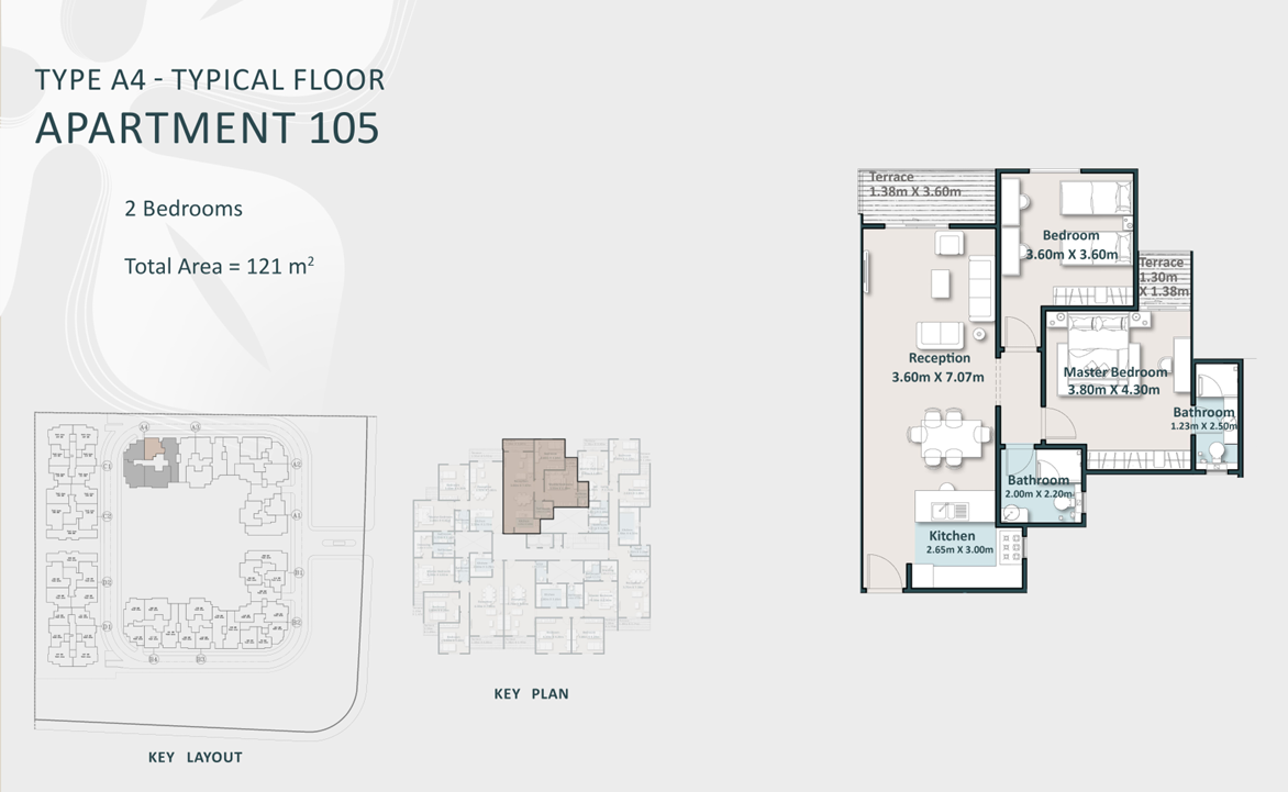 Floor Plan - Cattleya New Cairo Compound Arabco Real Estate