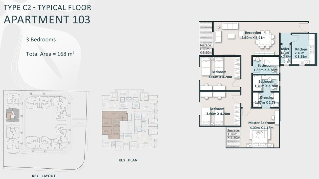 Floor Plan - Cattleya New Cairo Compound Arabco Real Estate