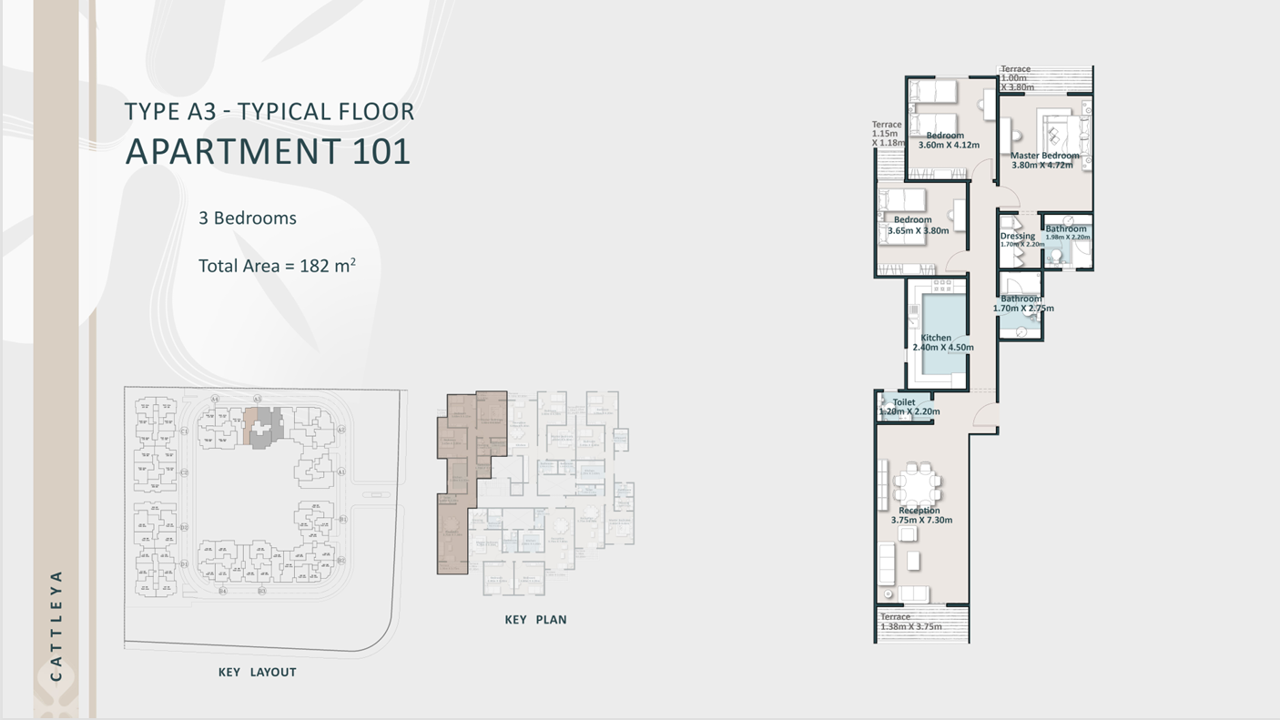 Floor Plan - Cattleya New Cairo Compound Arabco Real Estate