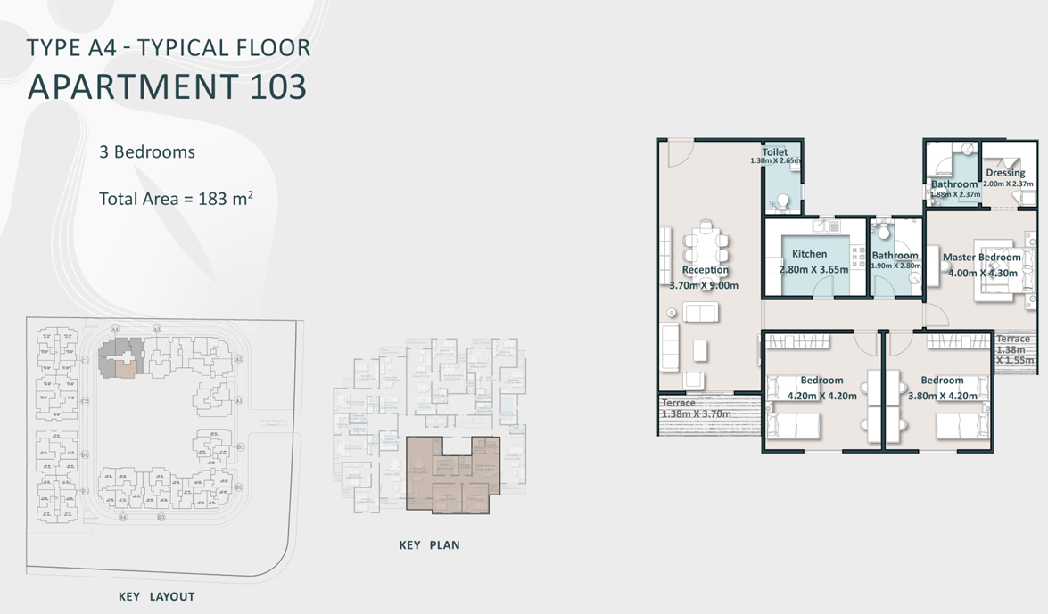 Floor Plan - Cattleya New Cairo Compound Arabco Real Estate