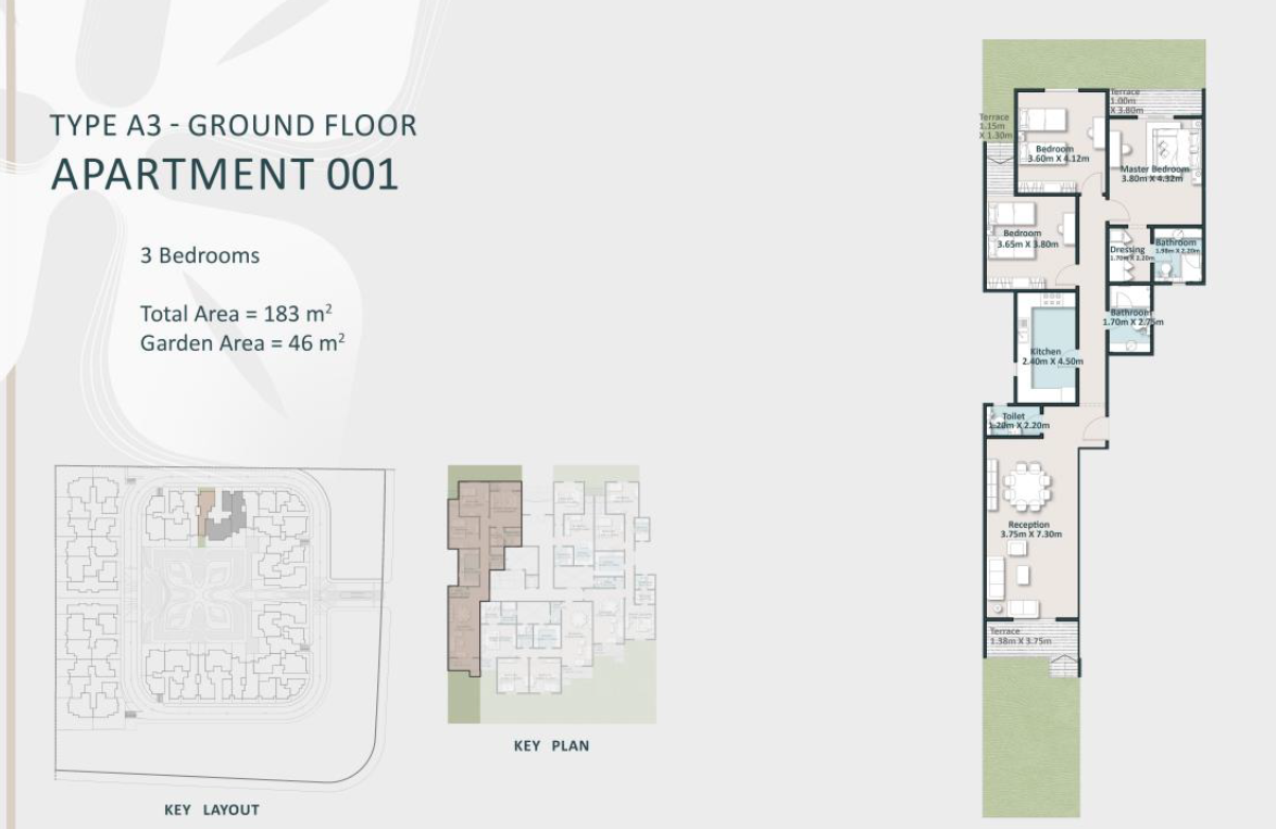 Floor Plan - Cattleya New Cairo Compound Arabco Real Estate