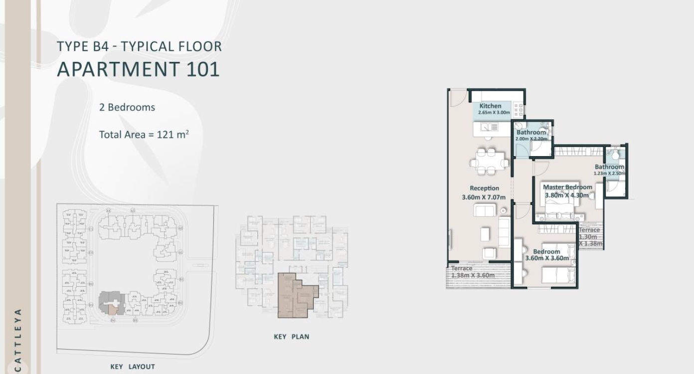Floor Plan - كمبوند كتاليا القاهرة الجديدة ارابكو للتطوير العقاري - Cattleya New Cairo Compound